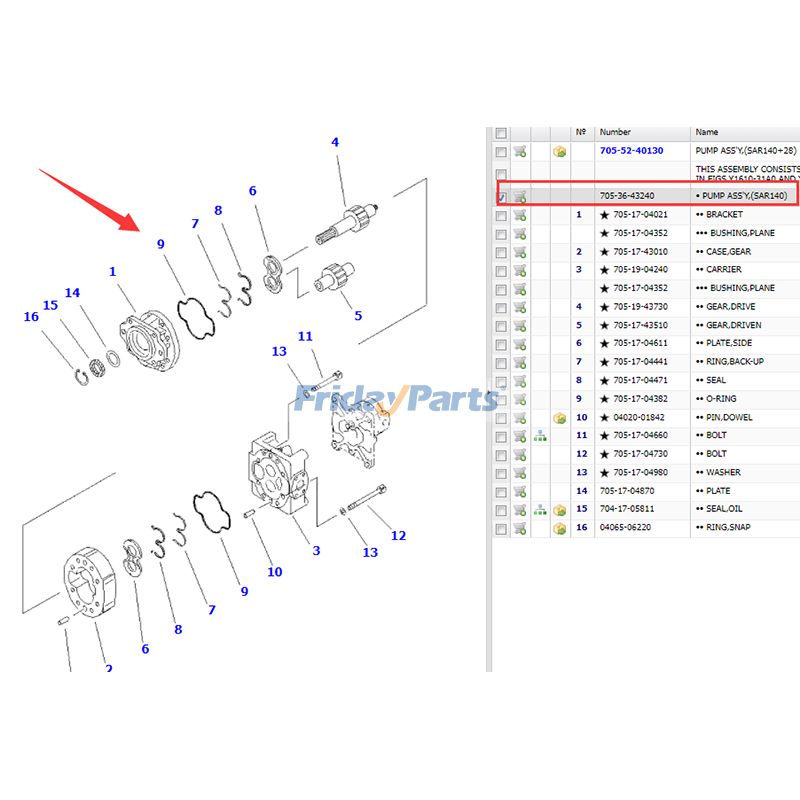 Hydraulic Pump Wheel for Loader