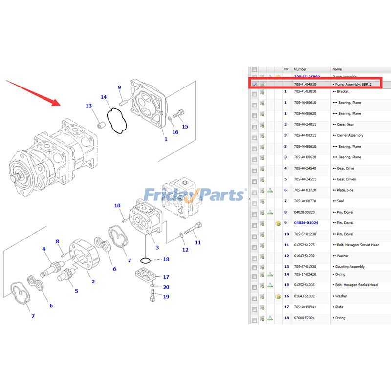 Hydraulic Pump Wheel for Loader