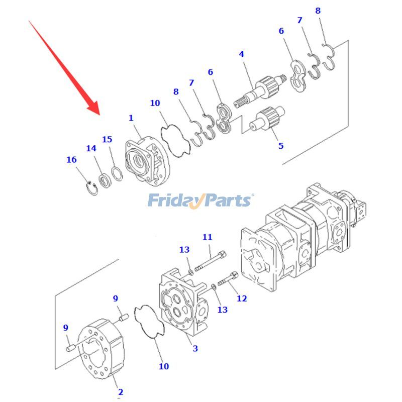 Hydraulic Pump Wheel for Loader