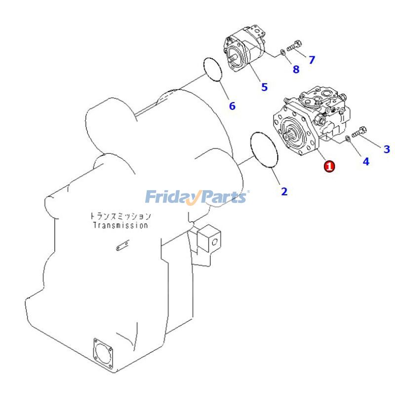 Bomba hidráulica 708-1W-00620 para motoniveladora Komatsu GD655-3C GH320-3 GD555-3 GD675-3 GD755-3 Para KOMATSU