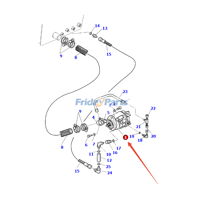 FridayParts Hydraulikpumpe