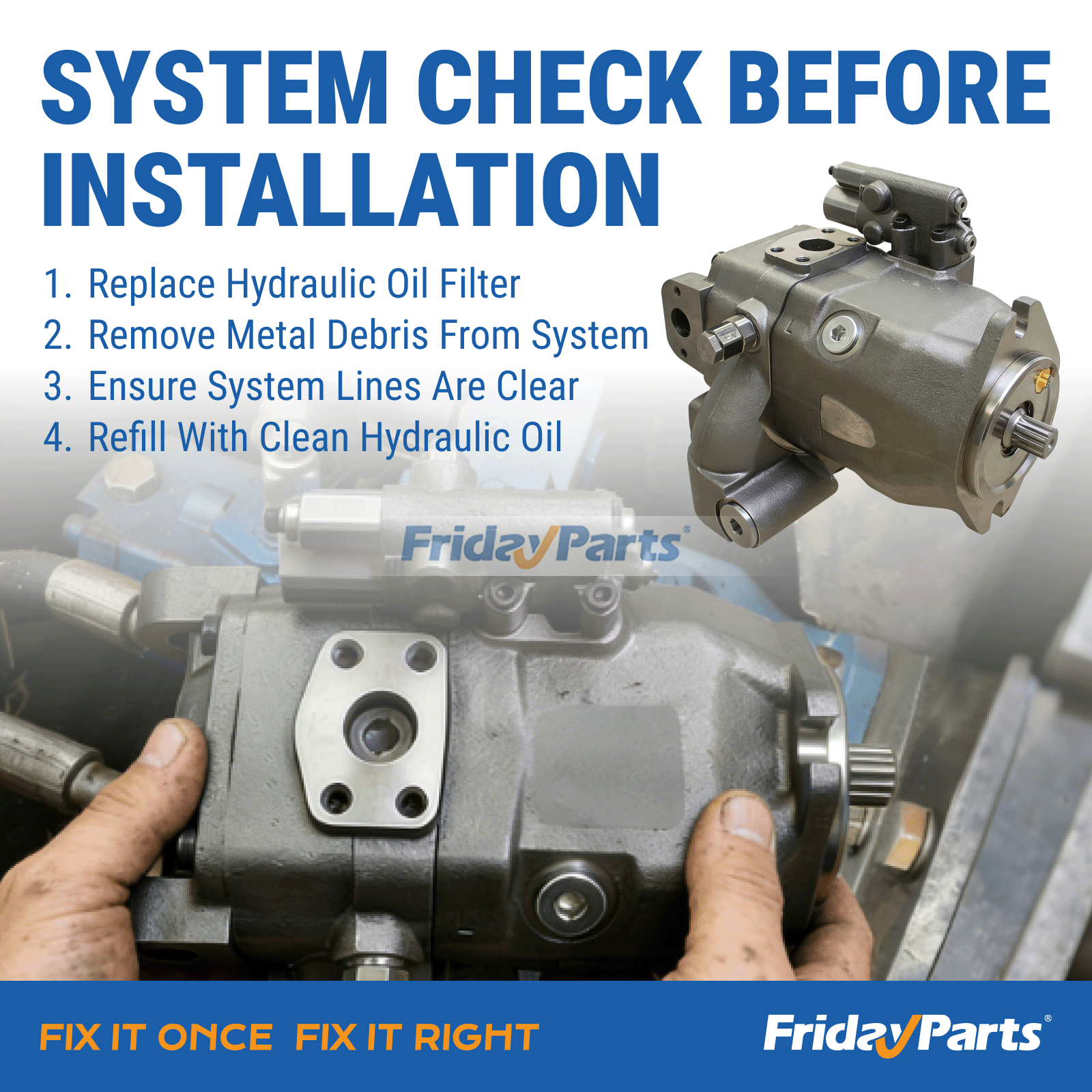 FridayParts Hydraulic Pump