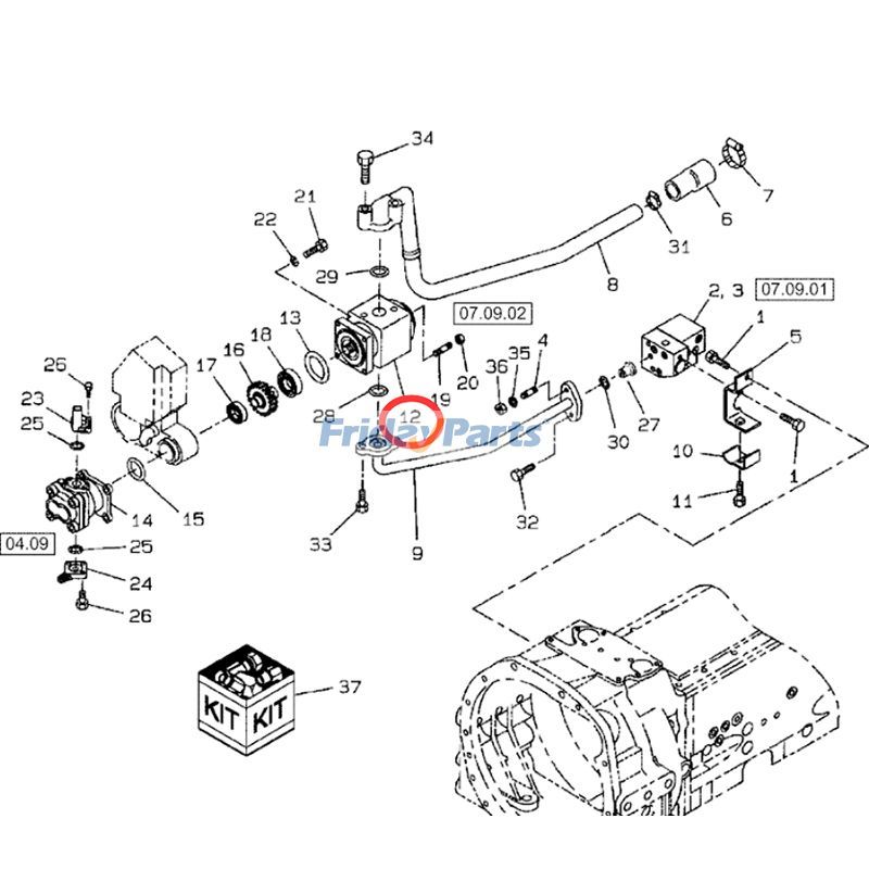 Hydraulic Pump 45 50 50B For CASE Loader,Tractor