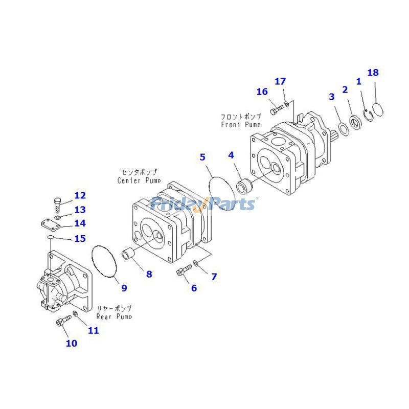  Hydraulic Pump Assembly For KOMATSU