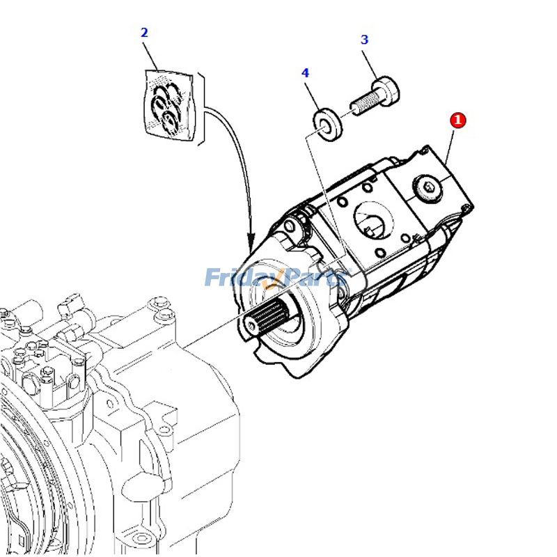 Conjunto de bomba hidráulica 42N-60-11321 para retroexcavadora Komatsu WB91R-5 WB91R-5E0 WB142-5 Para KOMATSU