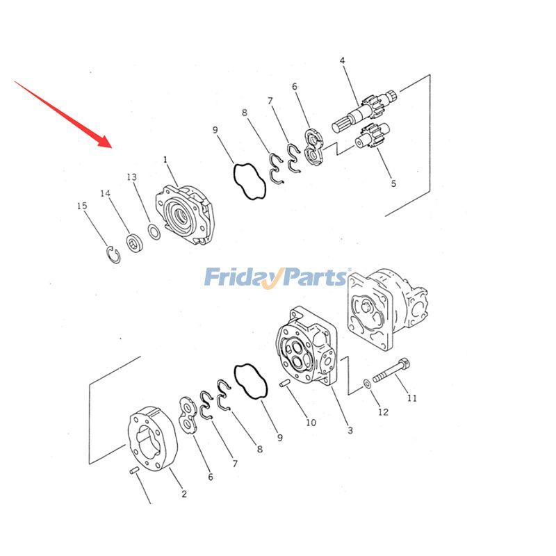 圧縮機 油圧ポンプアセンブリ