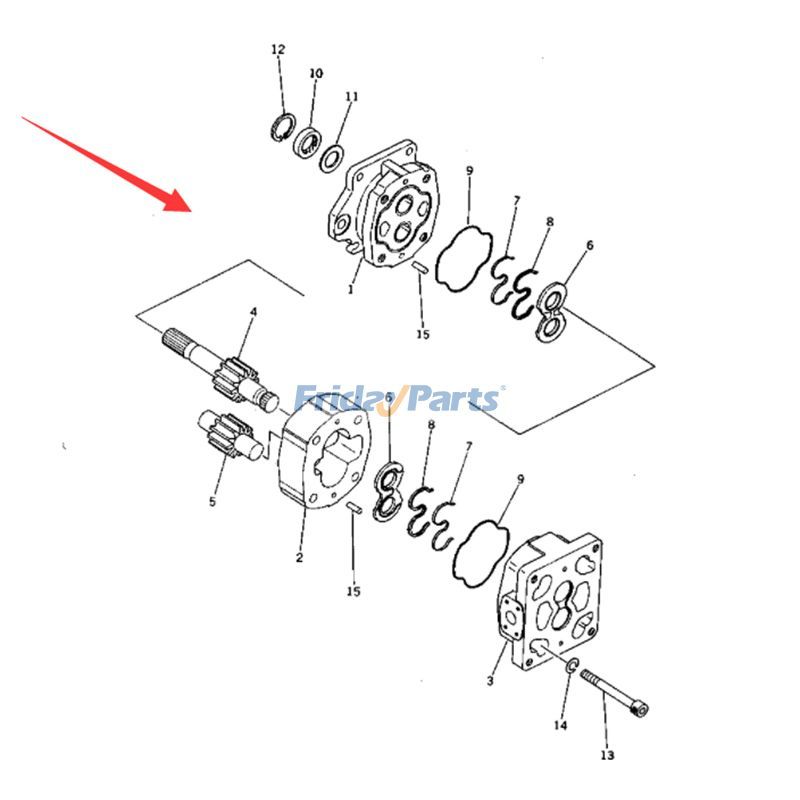  Hydraulic Pump Assembly PC650-1 For KOMATSU