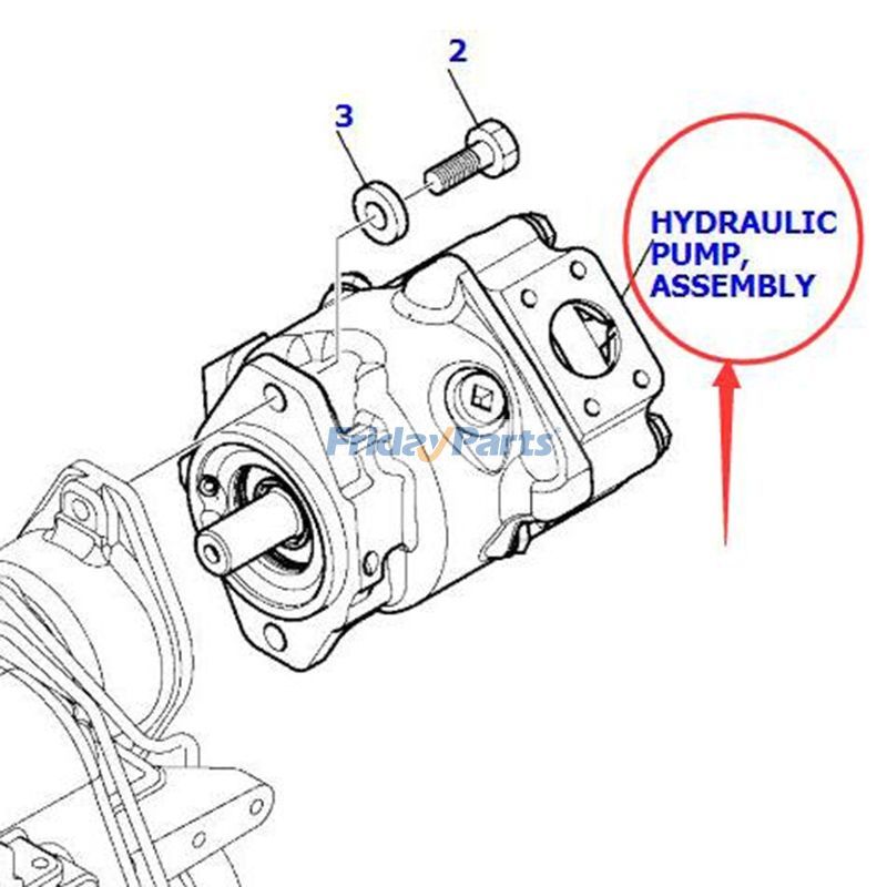 コマツ WB146-5 WB156-5 WB93R-5E0 WB97R-5E0 WB97S-5E0 バックホーローダー用油圧ポンプアセンブリ 708-1U-00160