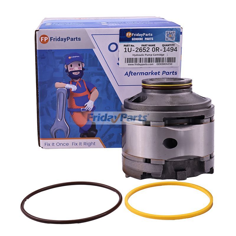 Hydraulic Pump Cartridge 1U-2652 0R-1494 for Caterpillar CAT 3306 3304 Engine 936 936E G936 814B 816B