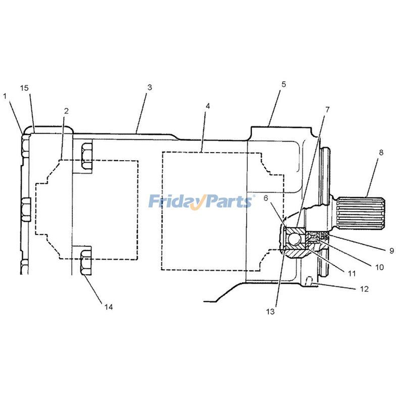 FridayParts Hydraulic Pump Cartridgeerpillar CAT 173B