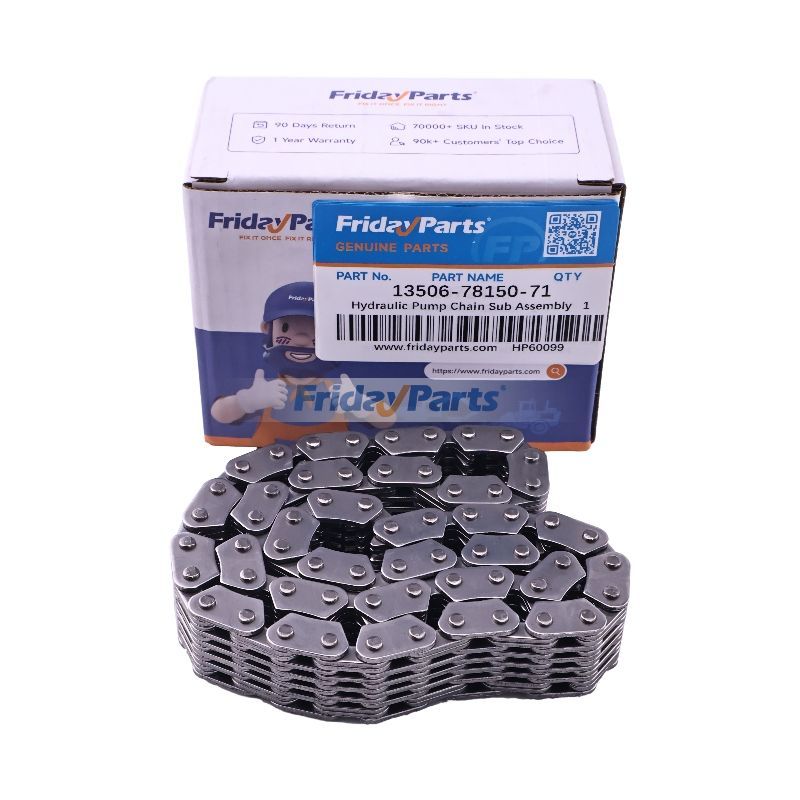 Hydraulikpumpenketten-Baugruppe 13506-78150-71 für Toyota-Motor 4Y 5K Gabelstapler 02-7FG10 02-7FG15 02-7FG20 02-7FG25 02-7FG30 02-7FGJ35