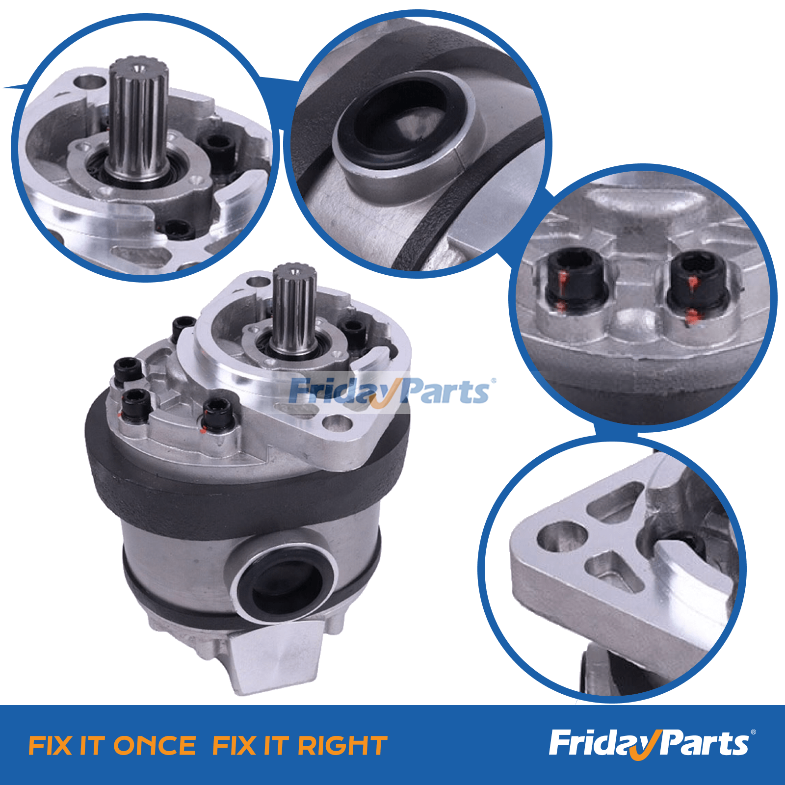 Hydraulic Pump D126580 for CASE Forklift 584D 585D 586D Loader 580SE 580D 580E 580SD