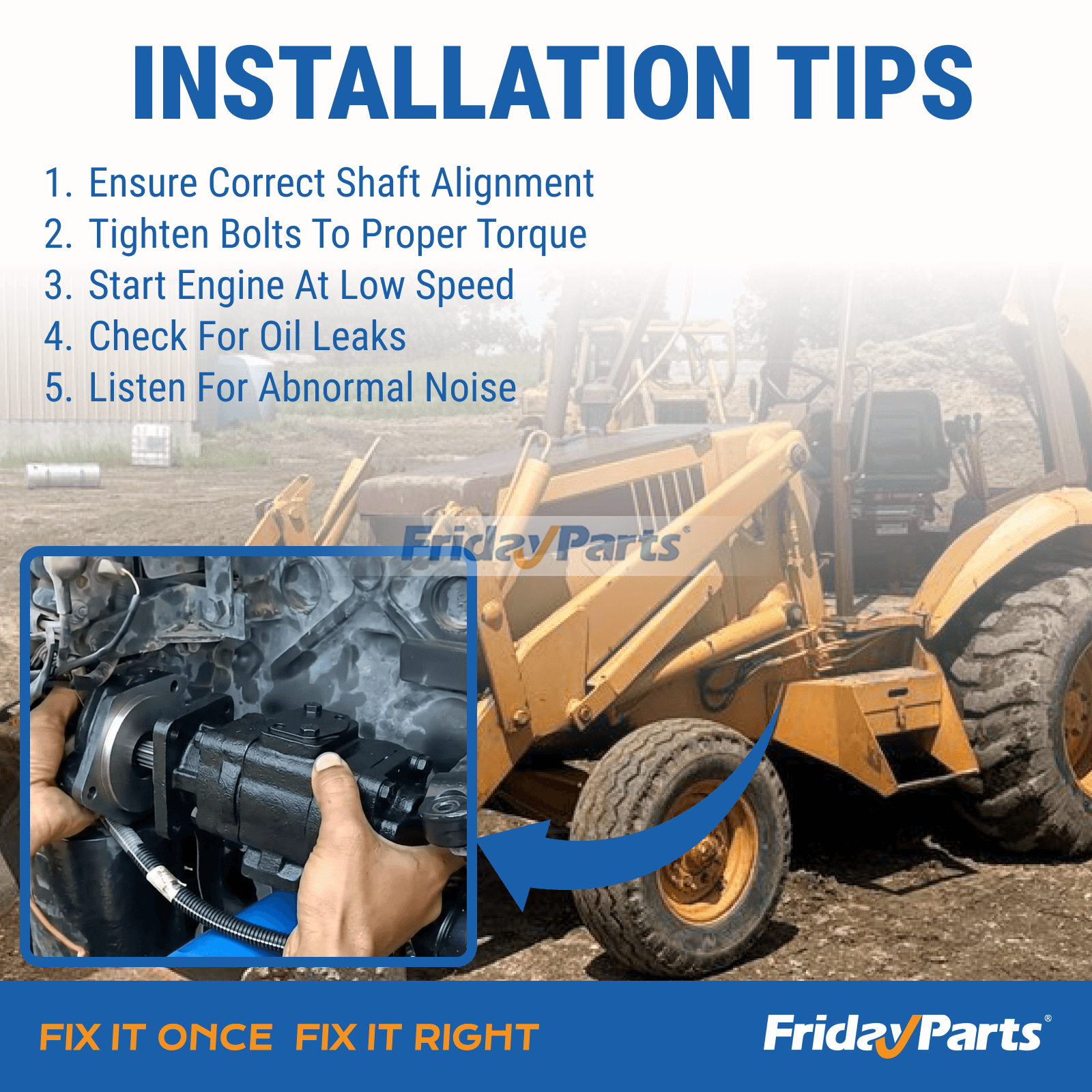 Pompe hydraulique de FridayParts