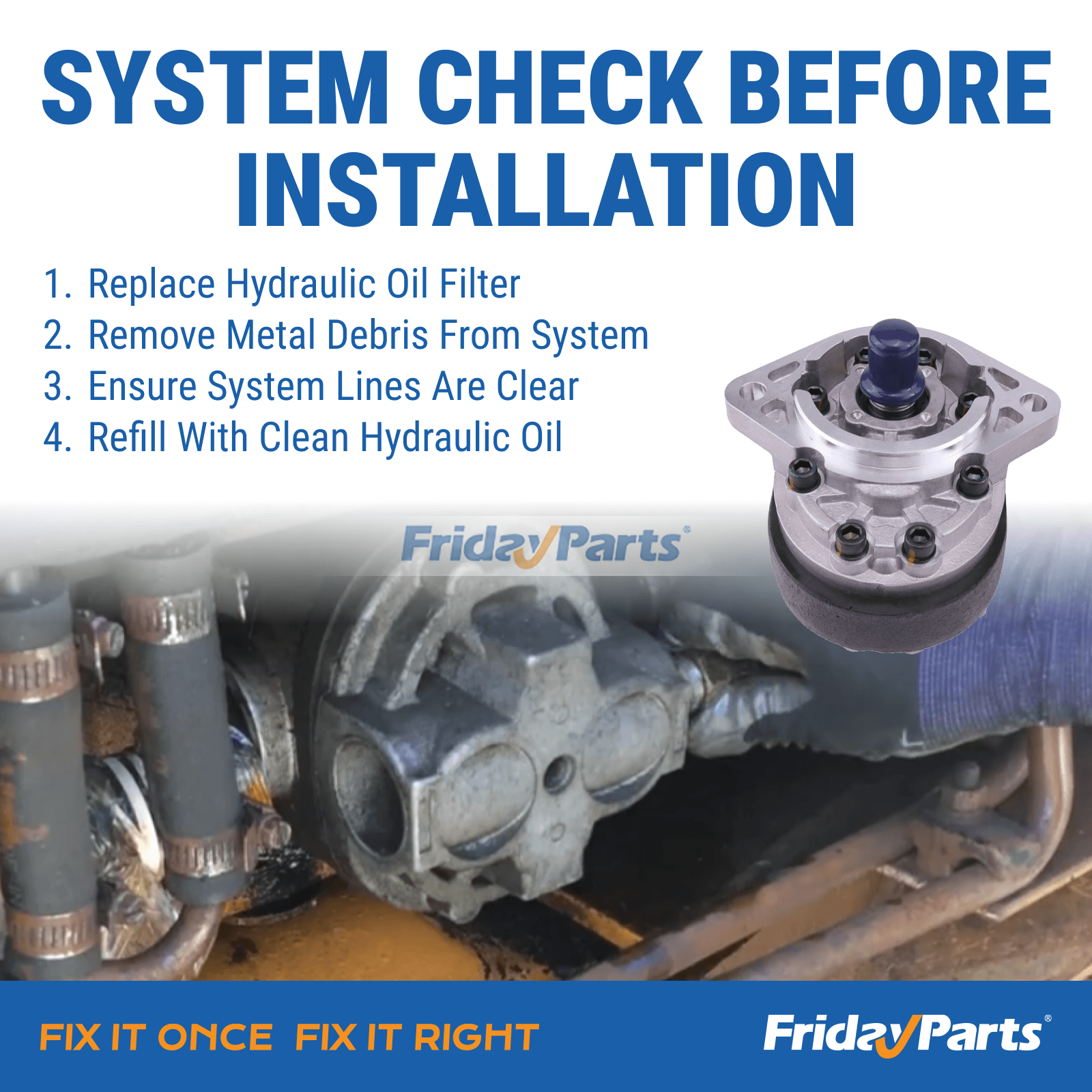 Hydraulic Pump For CASE Dozer,Forklift,Loader,Tractor