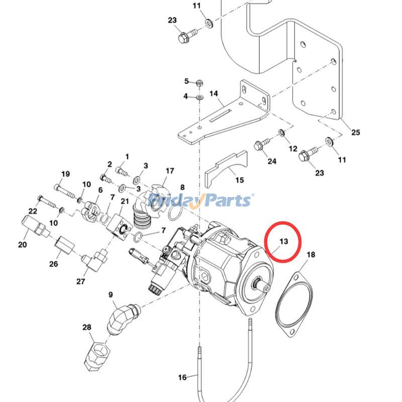 JOHN DEERE用用John Deere フォワーダー 810E 1010E 1110E 1210E 1510E 1910E 用油圧ポンプ F069895