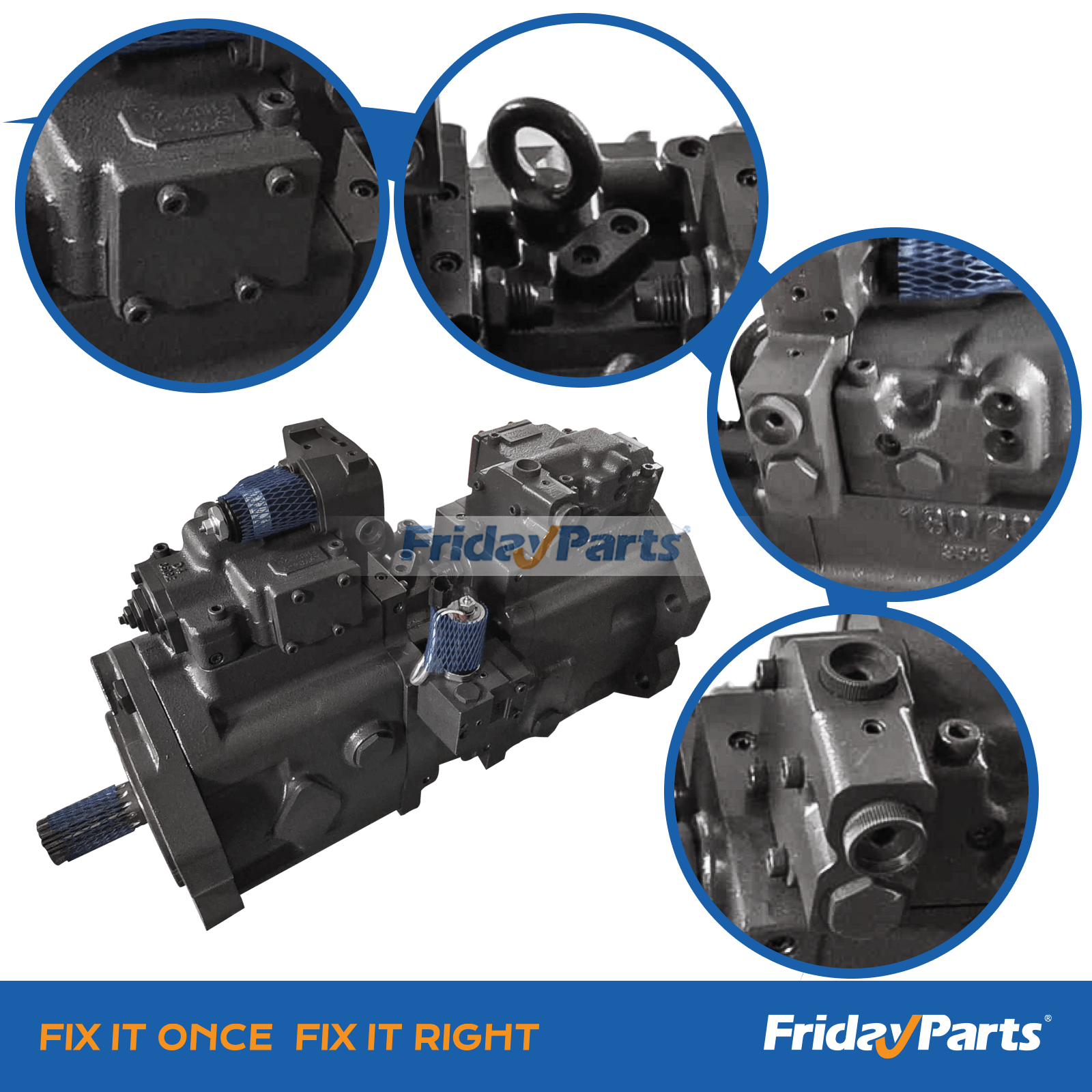 Hydraulic Pump CX350DLC CX350DNLC CX370DLC CX370DNLC compatible with Excavator