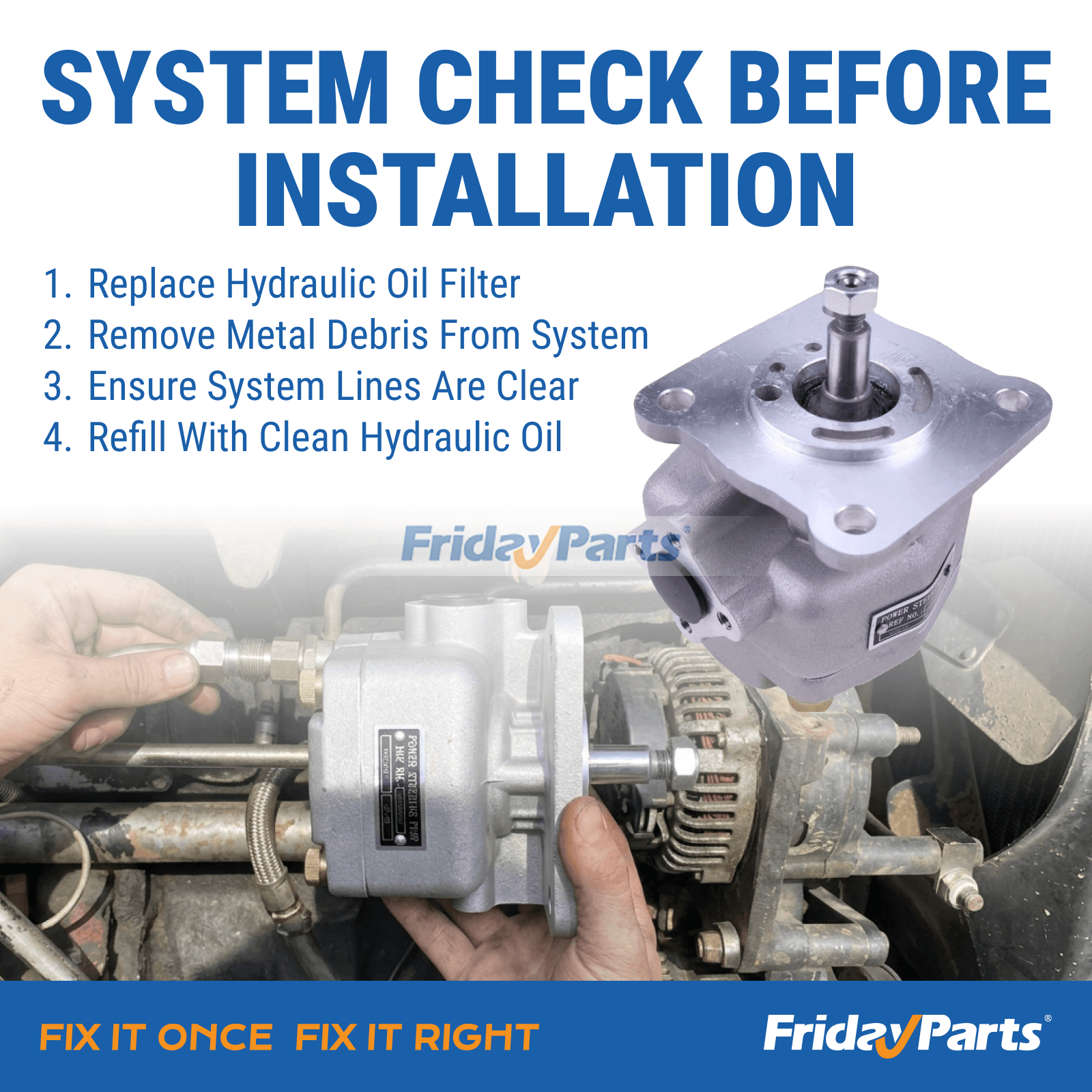 Hydraulic Steering Pump in Stock in China,USA,China Stock