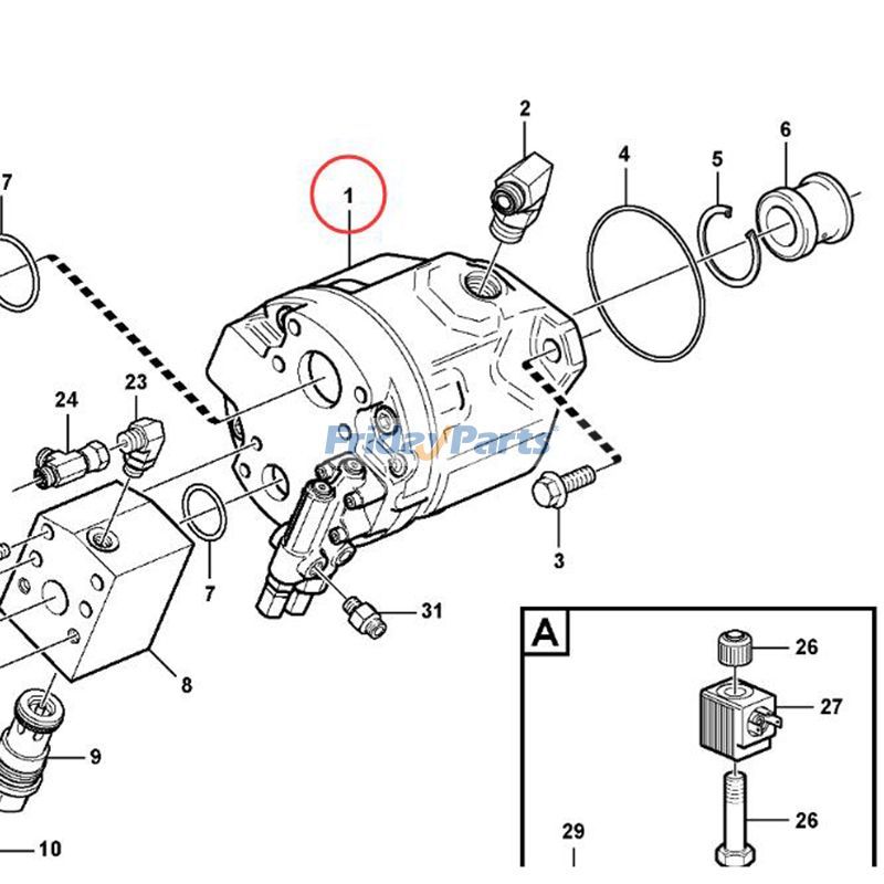 Knickgelenkter Dumper mit Hydraulikpumpefür Lastkraftwagen 