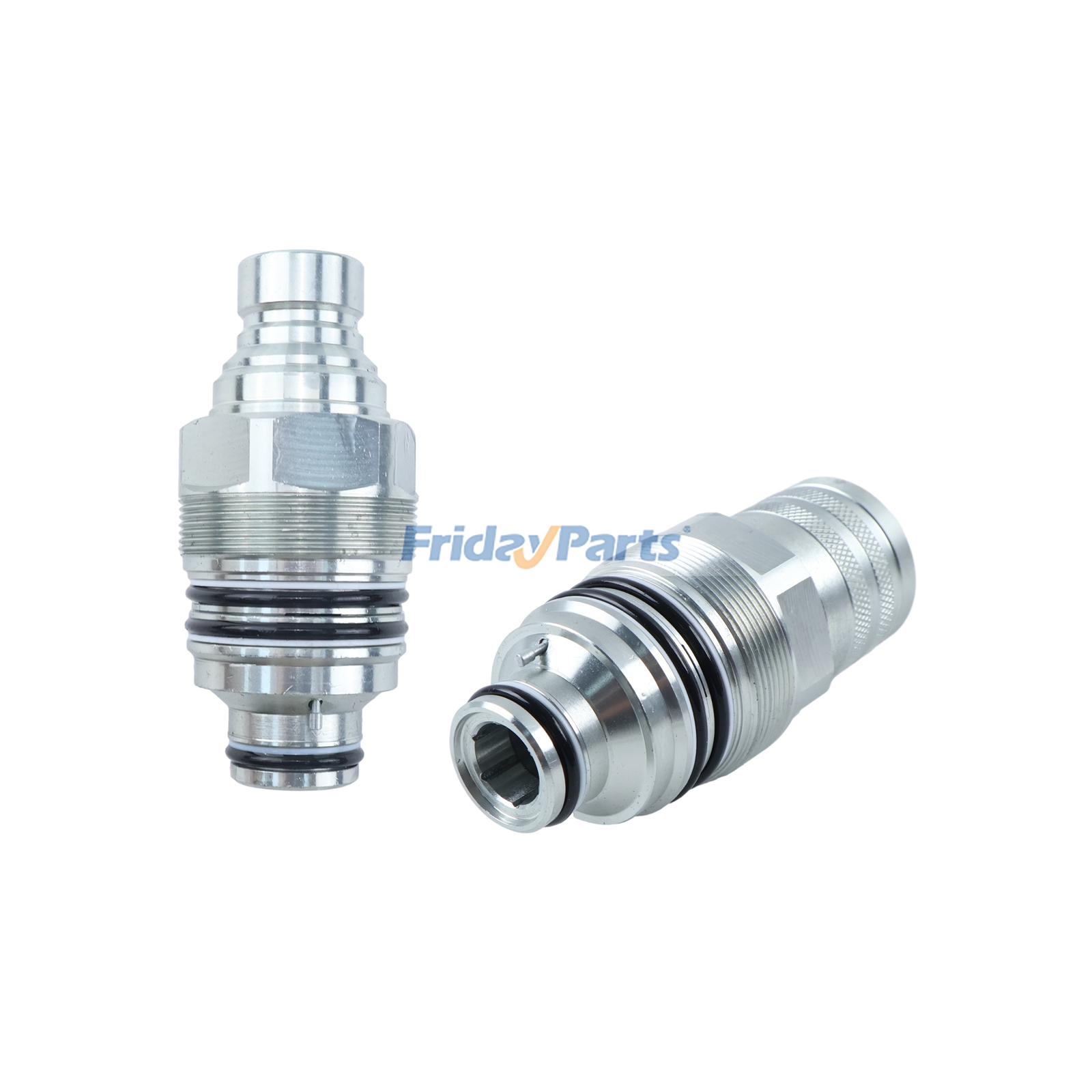 Loader Male & Female Flat Face Coupler Kit 