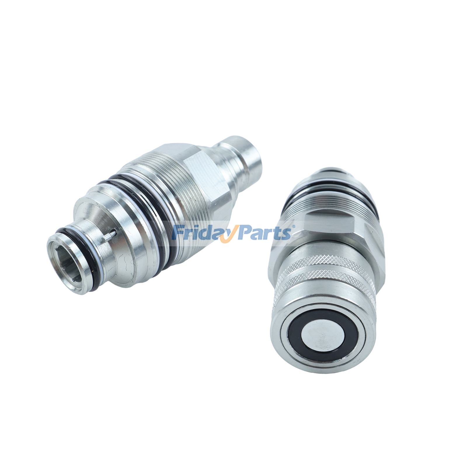 Kit de acopladores de cara plana macho y hembra FFI de 46 mm / FFH de 48 mm, números de pieza 7246799 y 7246802, para Bobcat 753, 763, 773, 863, 883, A220, A300 y A770.