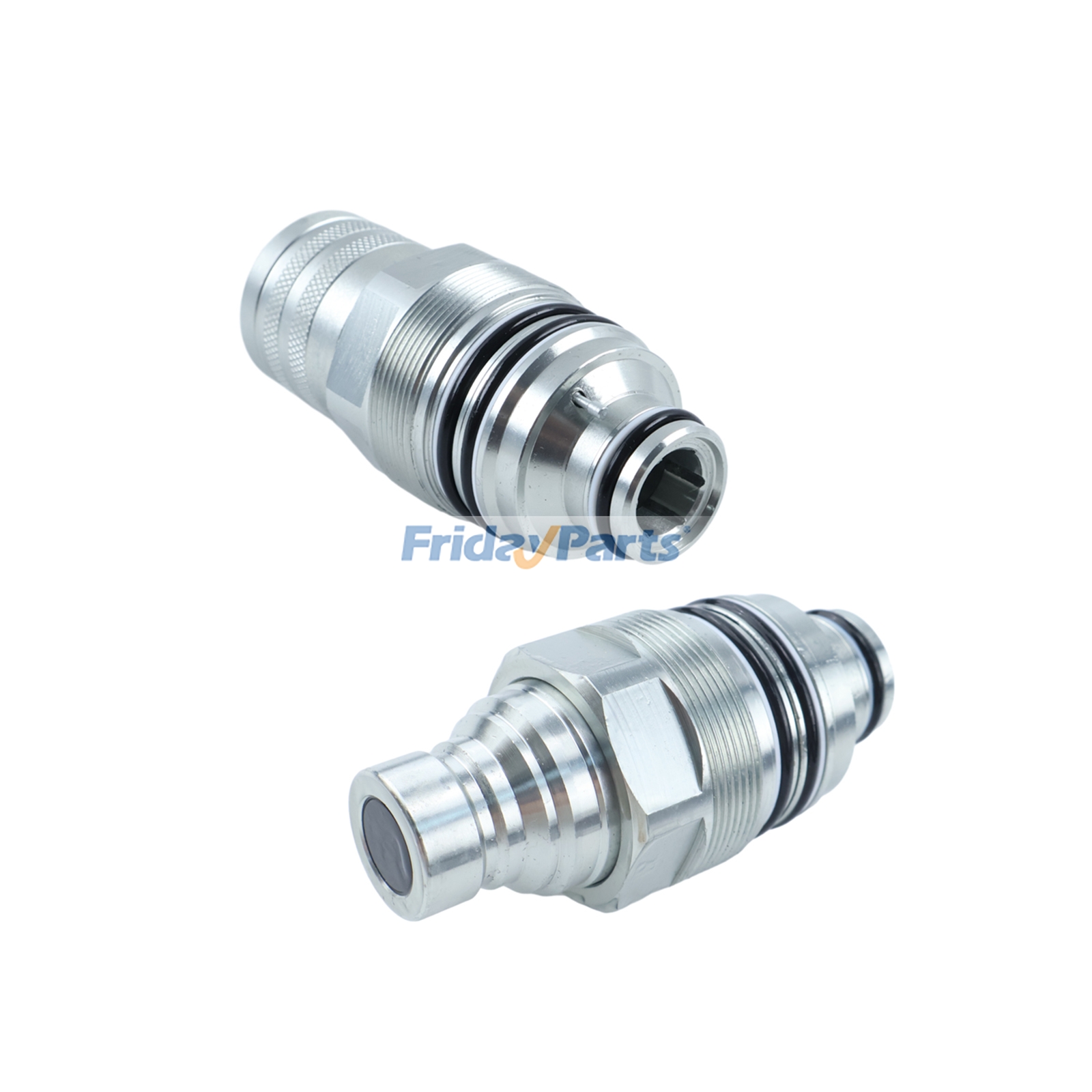 Kit de acopladores planos macho y hembra FFI de 46 mm V0511-77140 V0511-77150 para cargadoras Kubota SVL75 SVL90C SVL90-2 SVL90 SVL75C SVL75-2 para Pala cargadora Para KUBOTA FridayParts