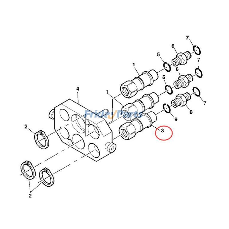 JOHN DEERE用油圧クイックカプラソケット