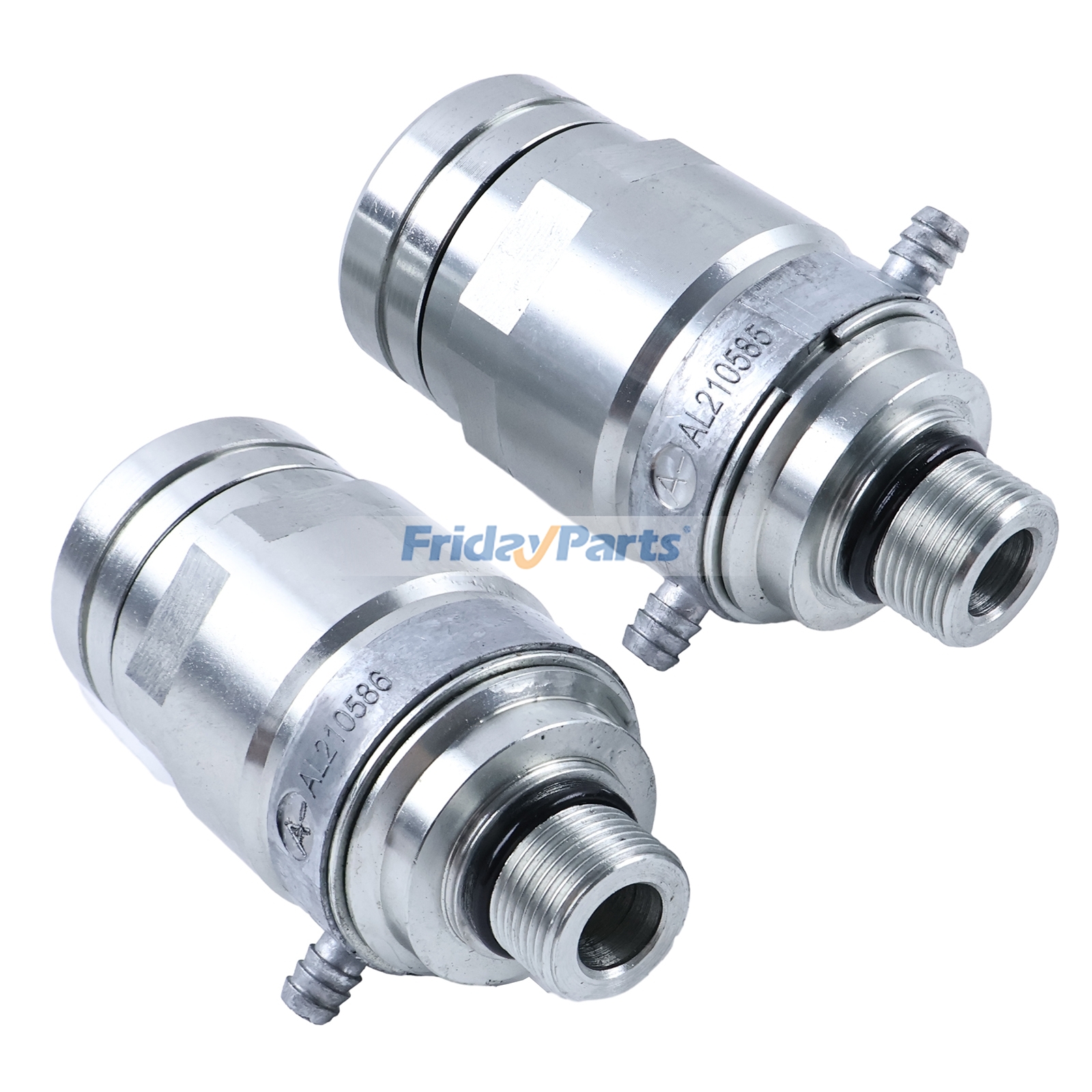 Motor,Trator Para JOHN DEERE - Conector de engate rápido hidráulico com conjunto de anéis de vedação AL210586 AL210585 para motores John Deere 4039, 4045, 6068 e tratores 6100, 6110, 6120, 6200, 6220, 6300, 6310 e 6320.