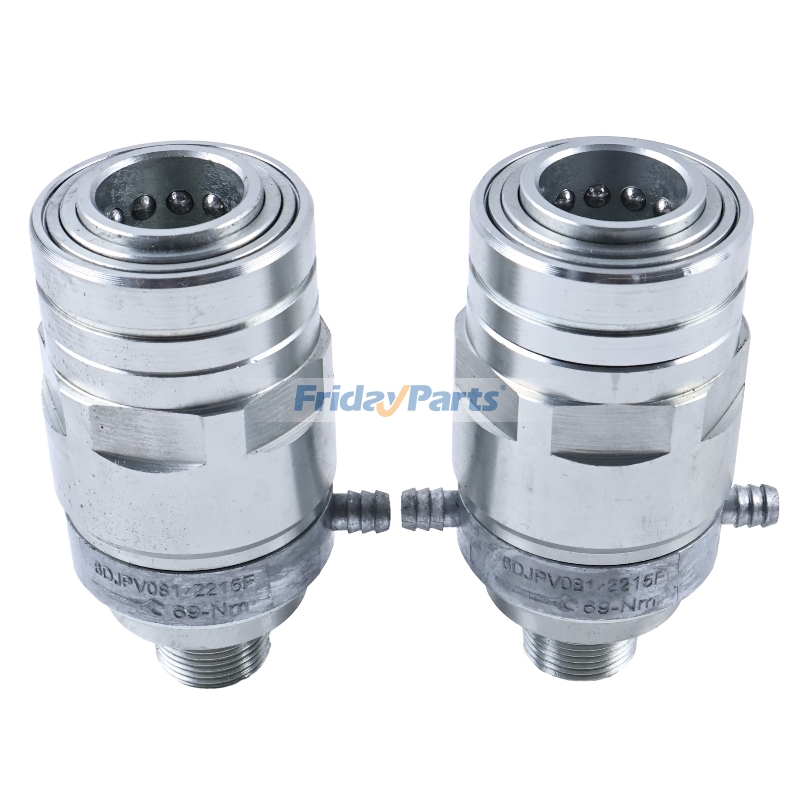 Conector de engate rápido hidráulico com conjunto de anéis de vedação AL210586 AL210585 para motores John Deere 4039, 4045, 6068 e tratores 6100, 6110, 6120, 6200, 6220, 6300, 6310 e 6320. para Motor,Trator