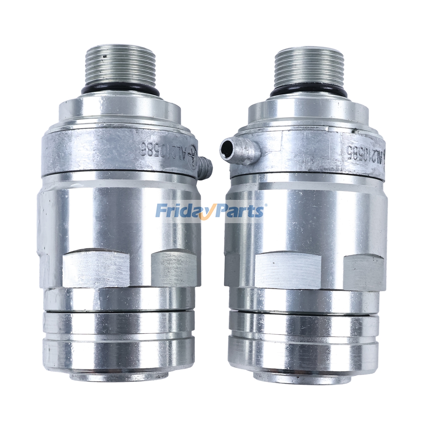 Conector de engate rápido hidráulico com conjunto de anéis de vedação AL210586 AL210585 para motores John Deere 4039, 4045, 6068 e tratores 6100, 6110, 6120, 6200, 6220, 6300, 6310 e 6320. FridayParts