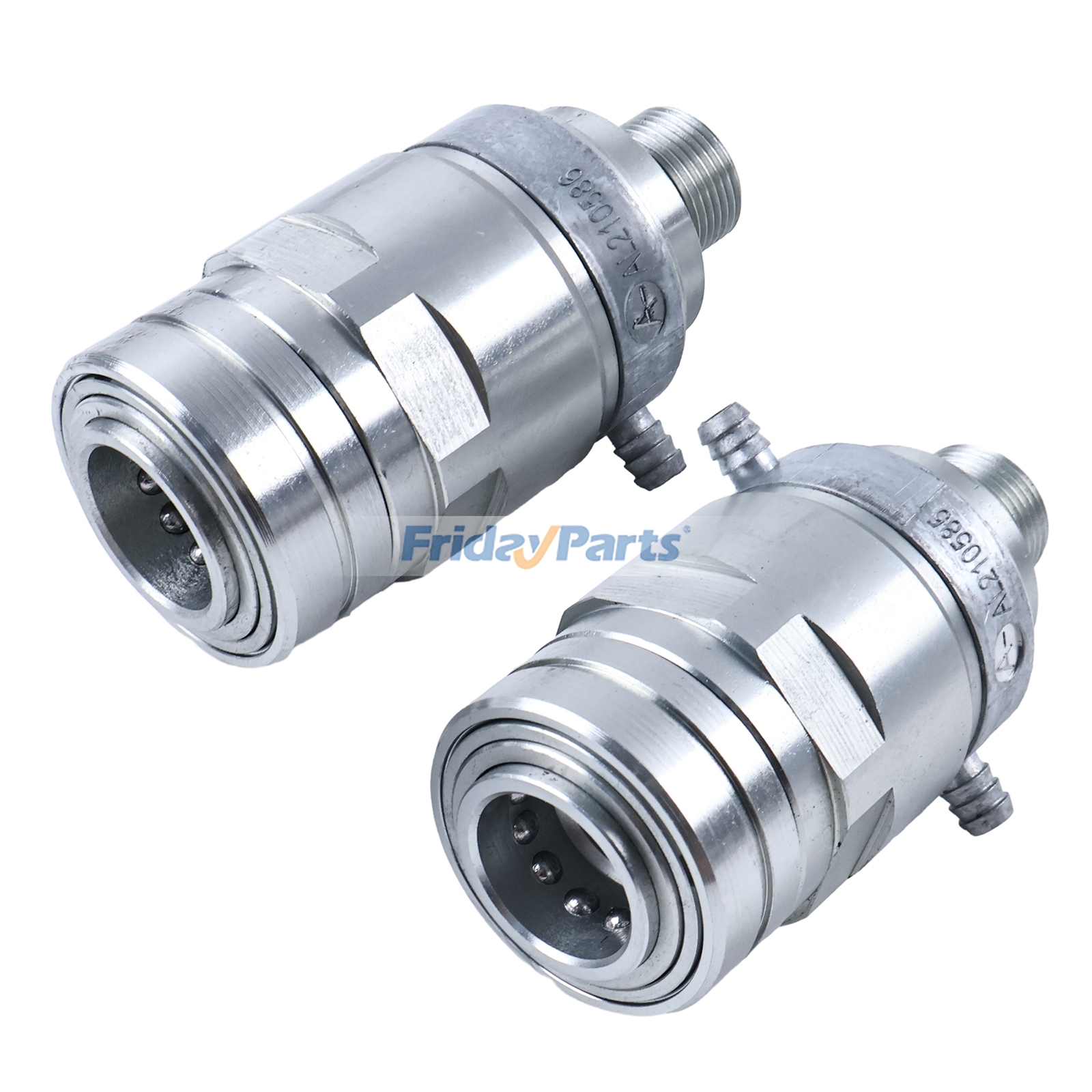 Compre Conector de engate rápido hidráulico com conjunto de anéis de vedação AL210586 AL210585 para motores John Deere 4039, 4045, 6068 e tratores 6100, 6110, 6120, 6200, 6220, 6300, 6310 e 6320. na FridayParts