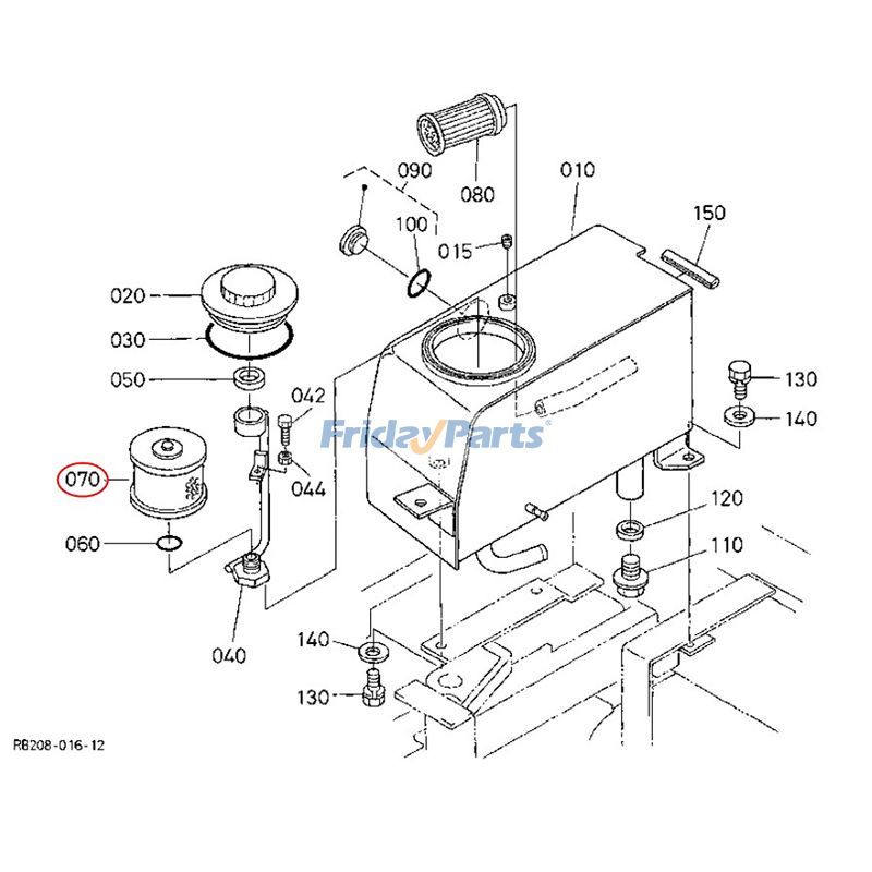 Hydraulic Return Filter for Excavator