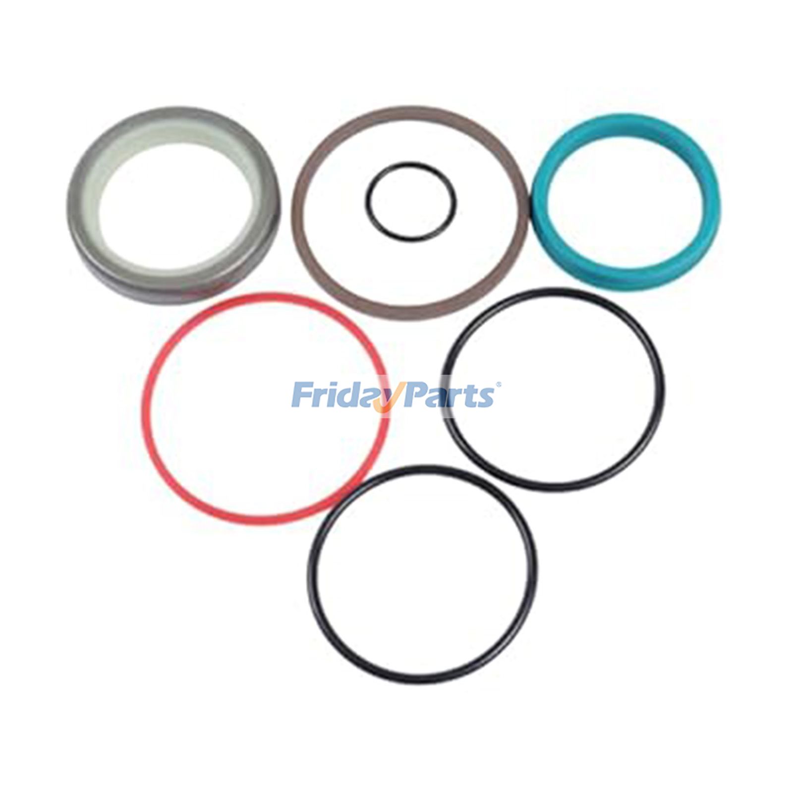 Hydraulic Seal Kit 25H49328 for Bush Hog Loader 2447 2446 2426 2-1/4" Cylinder With 1-1/2" Rod