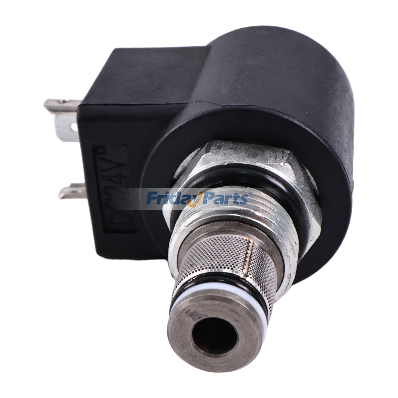 Hydraulic Solenoid Spool Valve with Handle and Coil compatible with Excavator,Harvester,Loader