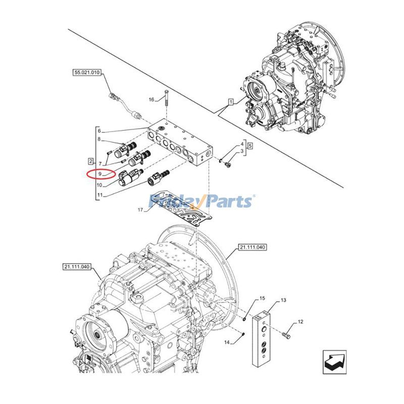 Électrovanne hydraulique de FridayParts