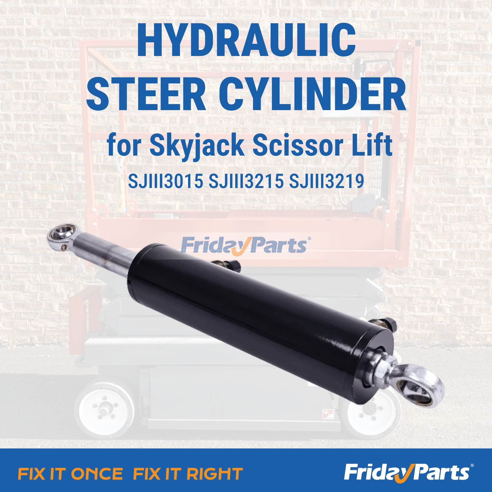 Cilindro de dirección hidráulica SJ121087 121087BA 107932 109935 121088 para elevador de tijera Skyjack SJIII3015 SJIII3215 SJIII3219 Para Skyjack