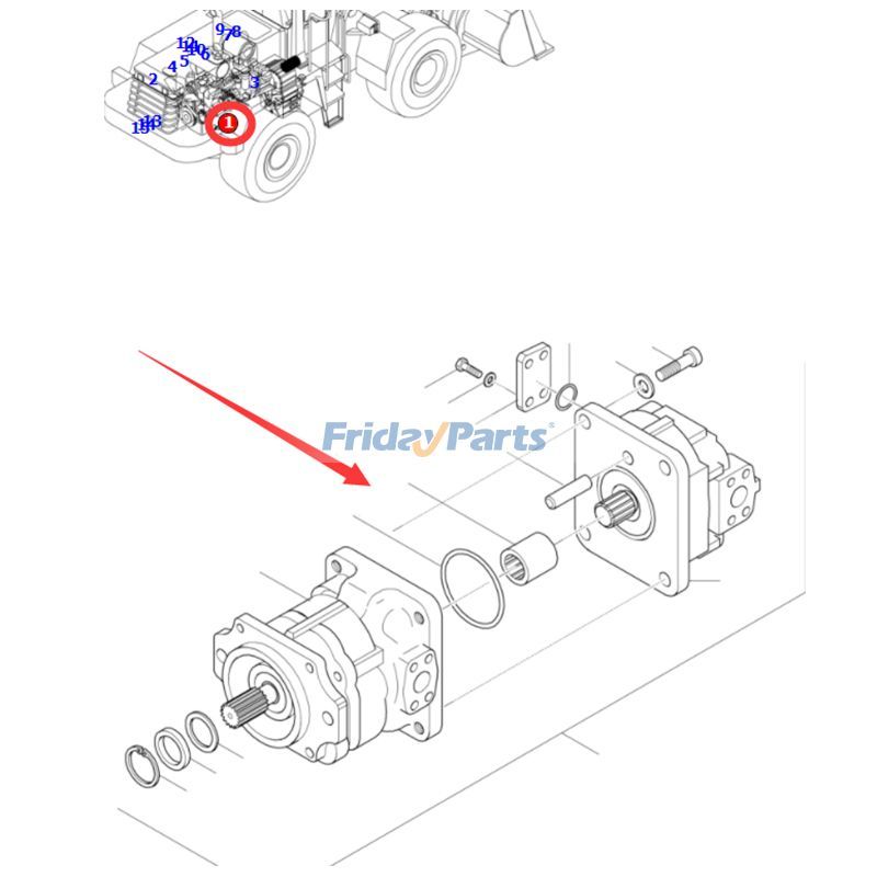 ローダー 油圧ステアリングポンプホイール