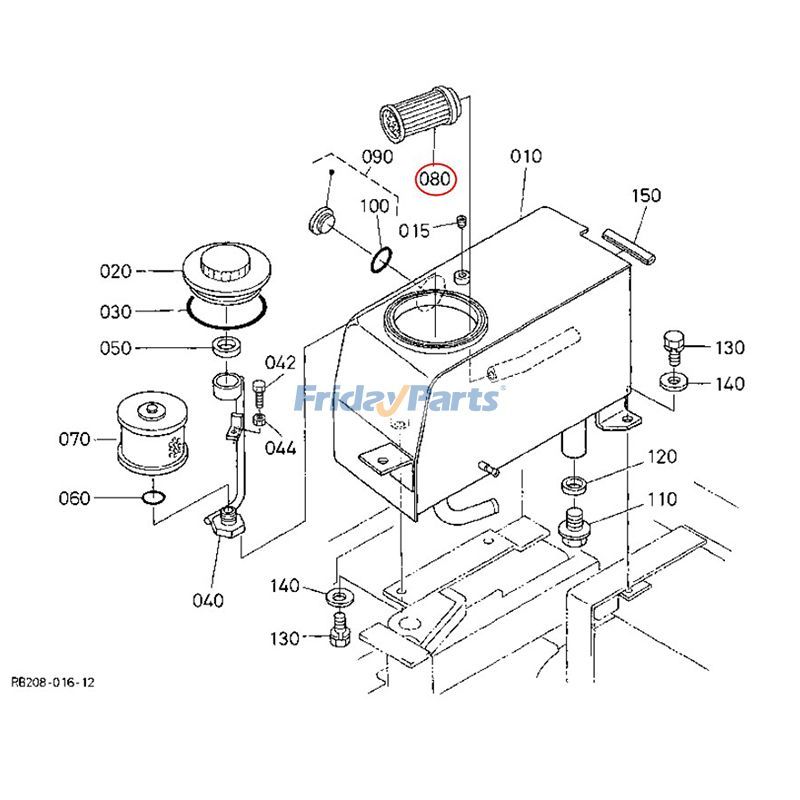 Hydraulic Suction Filter for Excavator