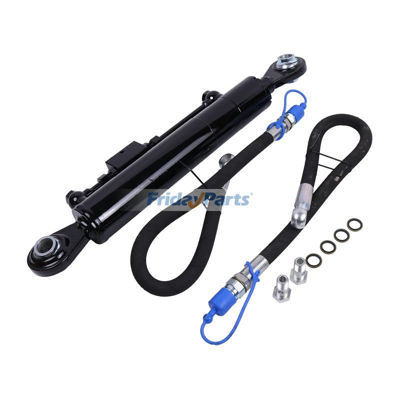 Hydraulic Top Link Cat. 2-2 with Locking Block 22 3/8" - 33 1/2 with 2 Pieces Hose 2-Way Check Valve Cylinder for Tractor Excavator