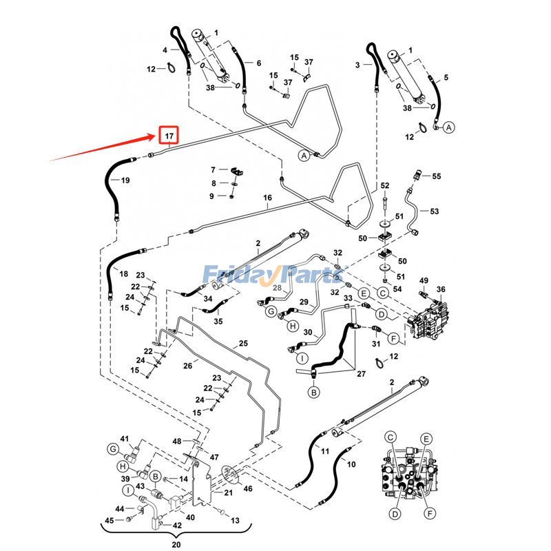 Hydraulic Tubeline for Loader