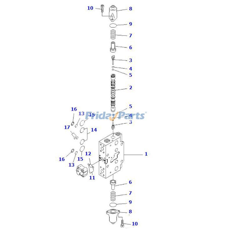 KOMATSU用用コマツ 掘削機 PC200-7 PC220-7 PC228US-3 PC230-7-AA PC220LC-7L 用油圧バルブ
