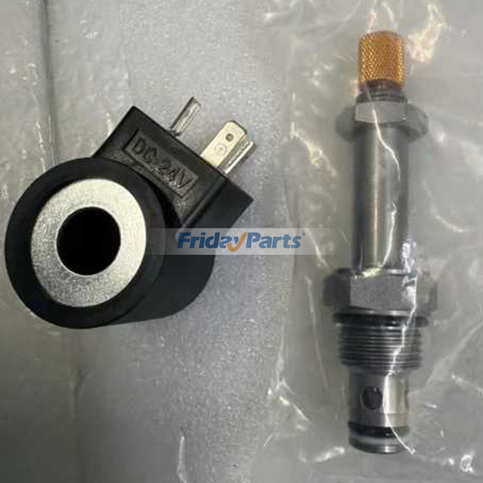 Válvula hidráulica con bobina de 3 pines y 24 V, repuesto para Hydraforce SV08-22M-0-N-24DG Para Hydraforce