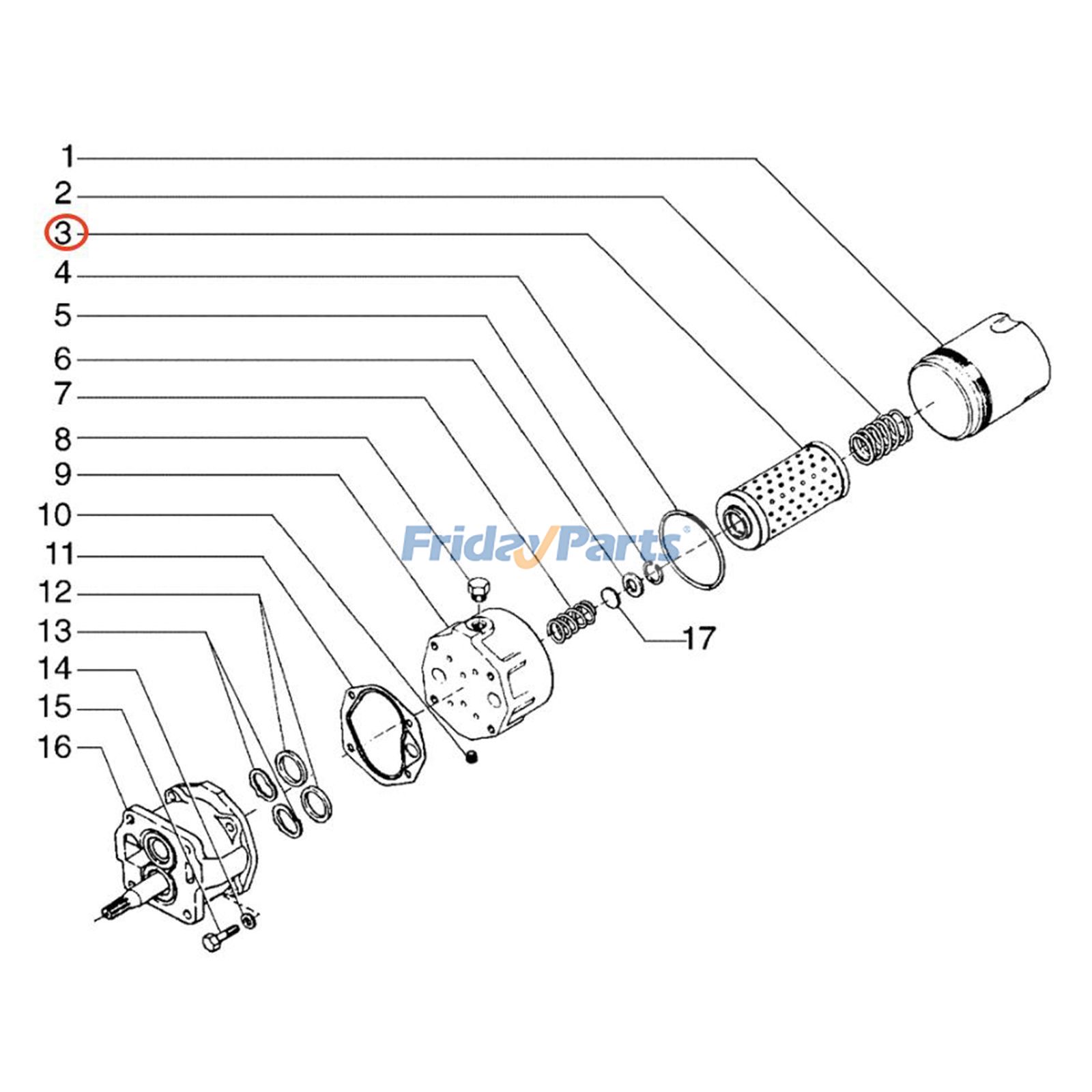 FridayParts Hydraulikfilter
