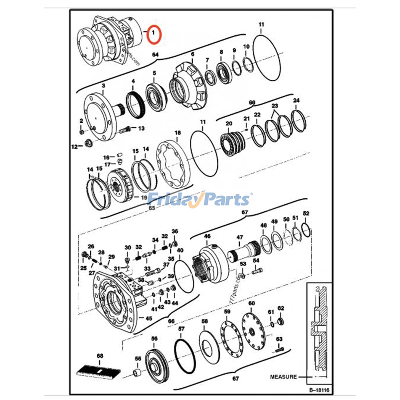 Hydraulischer Endantrieb MotorFür BOBCAT,Für andere Marken