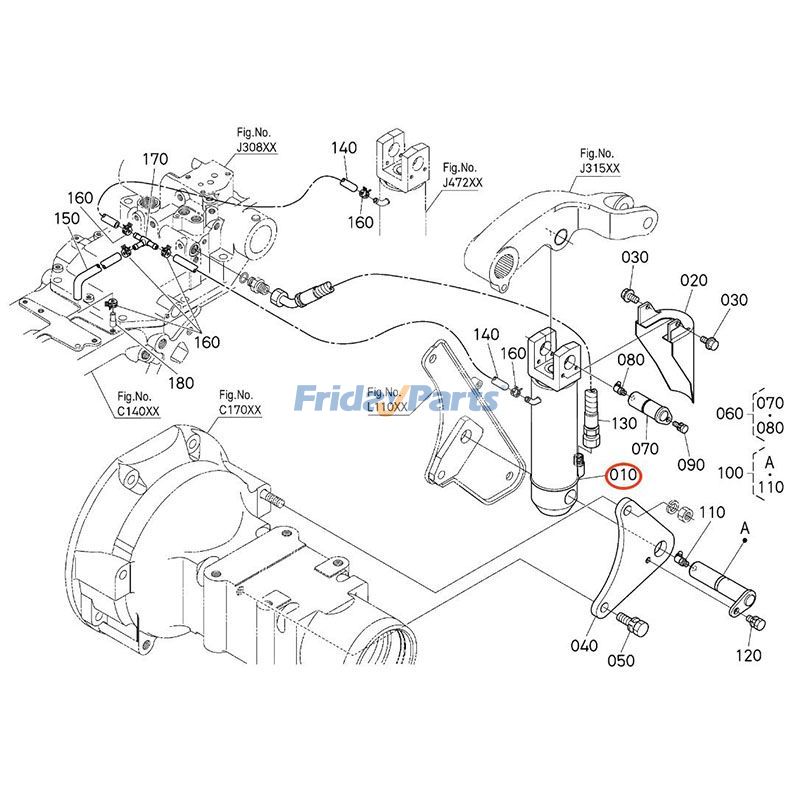 Hydraulic Lift Cylinder  for Tractor