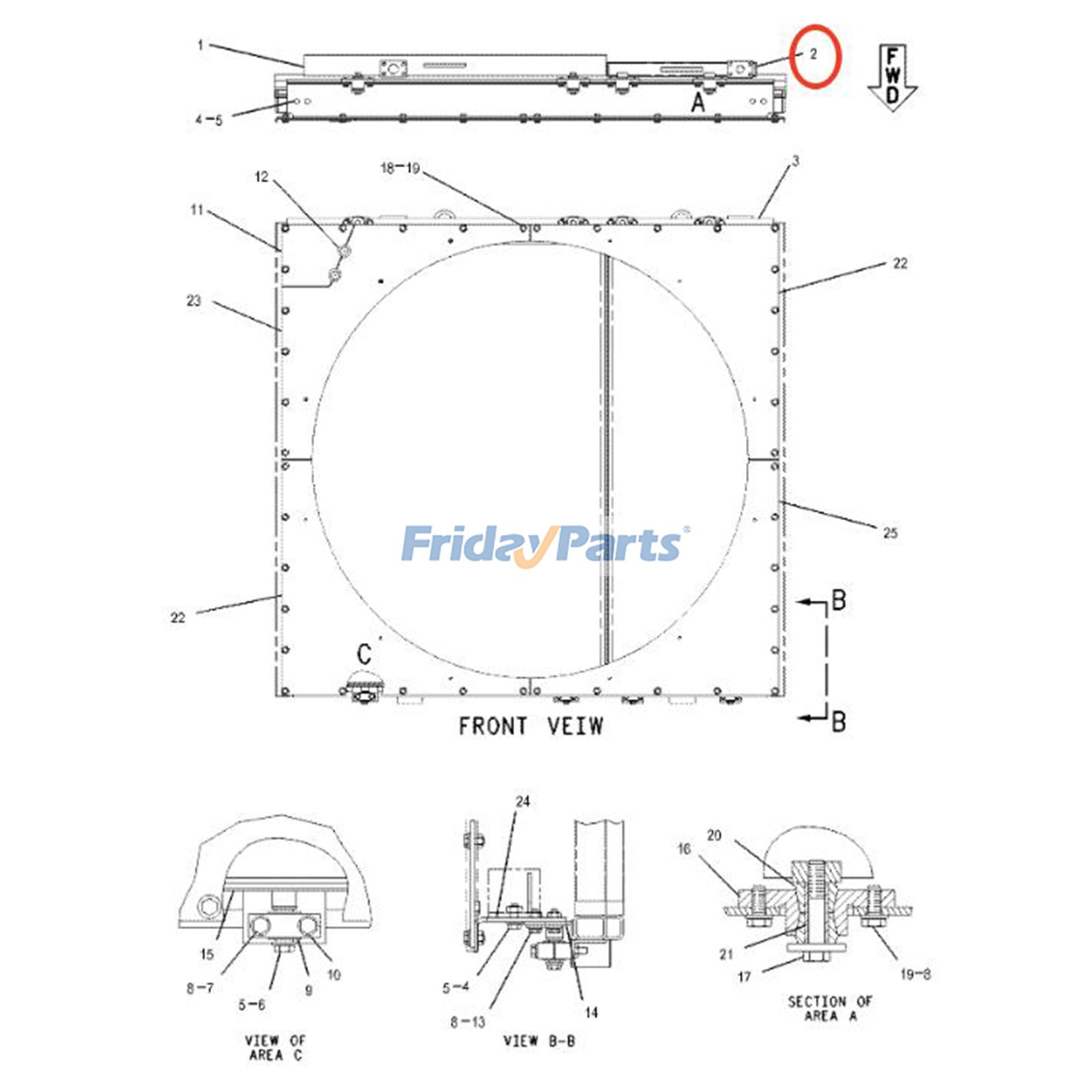 Refroidisseur d'huile hydrauliquepour Moteur,Chargeur,Tracteur