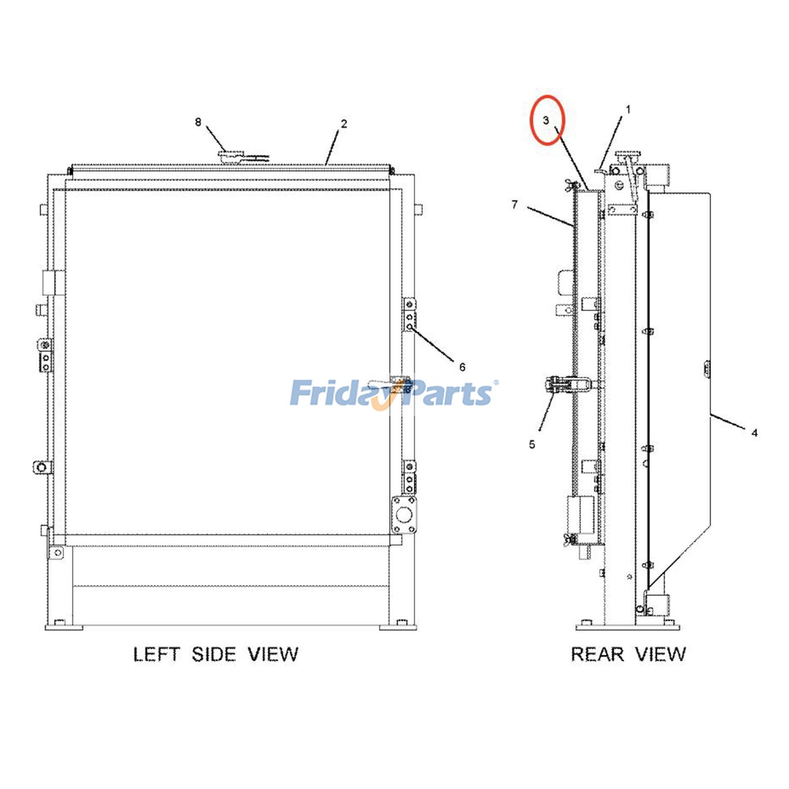 FridayParts Hydraulikölkühler