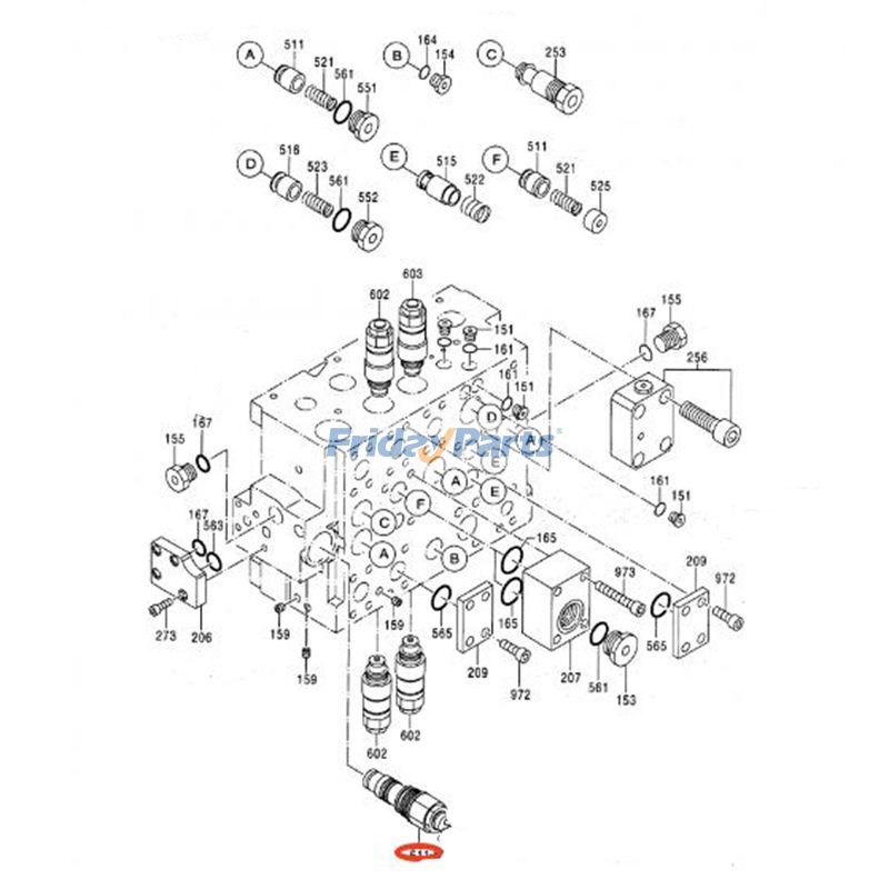Hydraulic Secondary Relief Valve for Excavator