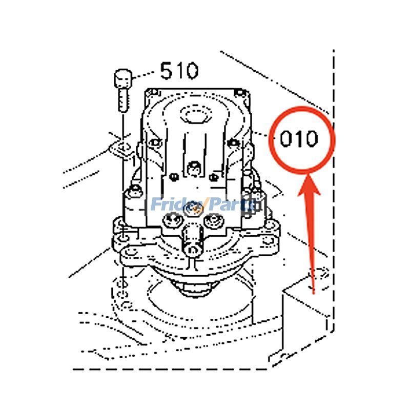 FridayParts Hydraulische Schwenkmotorbaugruppe