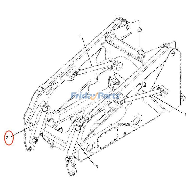 FridayParts Hydraulic Tilt Cylinder
