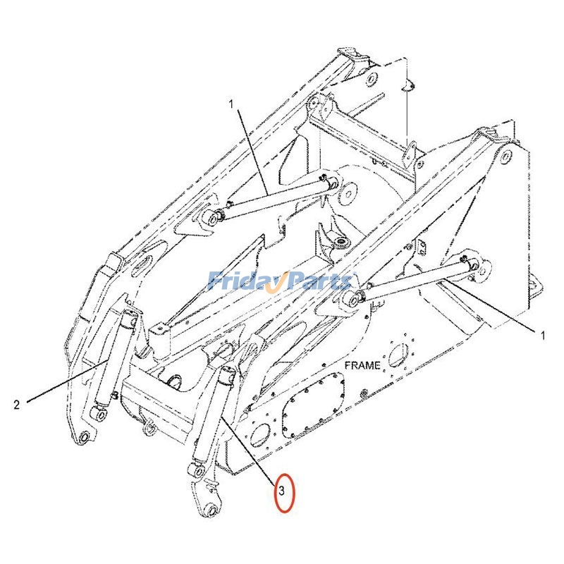 FridayParts Hydraulic Tilt Cylinder